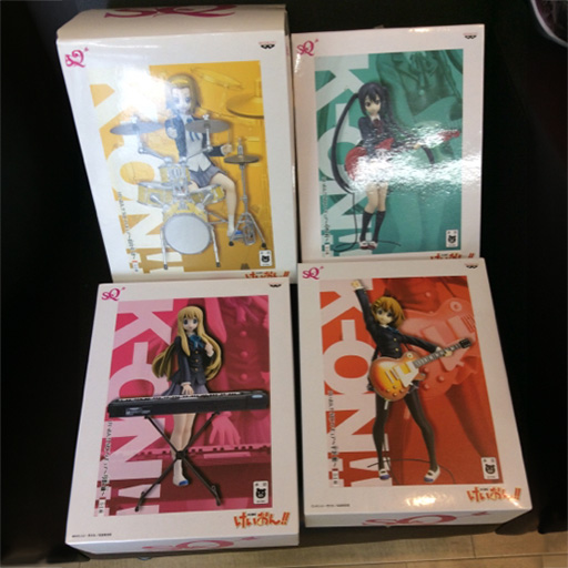 バンプレスト けいおん!! SQフィギュア 4体